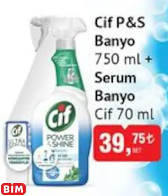CİF CİF P&S  BANYO  750 ML + SERUM  BANYO CİF 70 ML